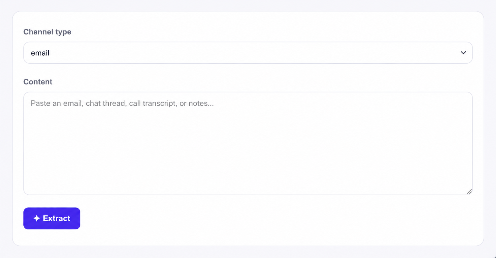 Pipecraft AI Assistant Capture turning a pasted conversation into a Pipedrive note and follow-up tasks